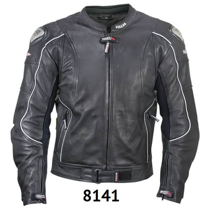 mens leather motorcycle jacket with armor