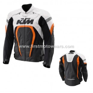 KTM Leather Motobike Racing Jacket 