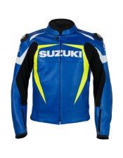Suzuki Motogp Gsxr Leather Motorbike Jacket 