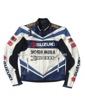 Suzuki GSXR YOSHIMURA Leather Racing Jacket 