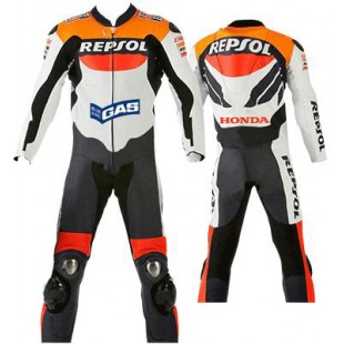 Repsol Honda Leather Motorbike Suit