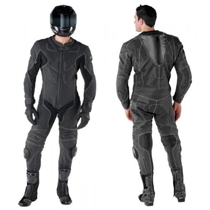 Matte Leather Motorbike Racing Suit