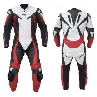 Titanium Leather Motorbike Racing Suit
