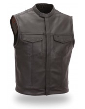 FMC Leather Motorbike Vest